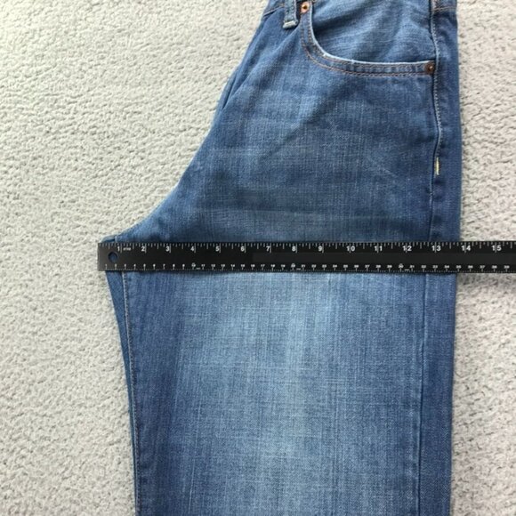 LUCKY BRAND Mens Size 34x28 Short Straight Leg 165 100% Cotton Blue Denim Jeans - Picture 14 of 16